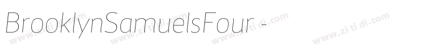 BrooklynSamuelsFour 字体转换